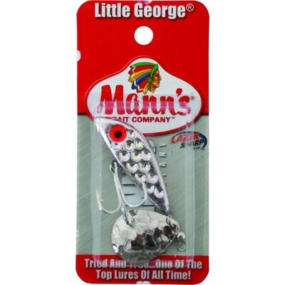 Manns Little George Sinking Tailspinner Jig, 3/4 oz, Ham Sil, Sinking