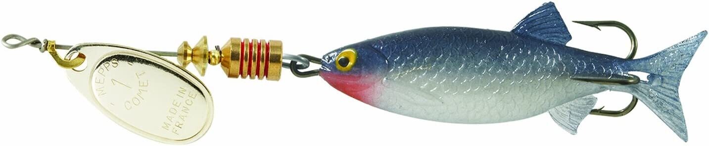 Mepps C1M S Comet Mino In-Line Spinner, 1 7/8", 1/6 oz, Silver