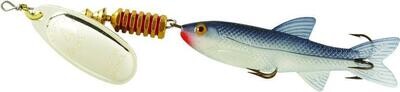 Mepps C4M S Comet Mino In-Line Spinner, 3&quot;, 7/16 oz, Silver Blade