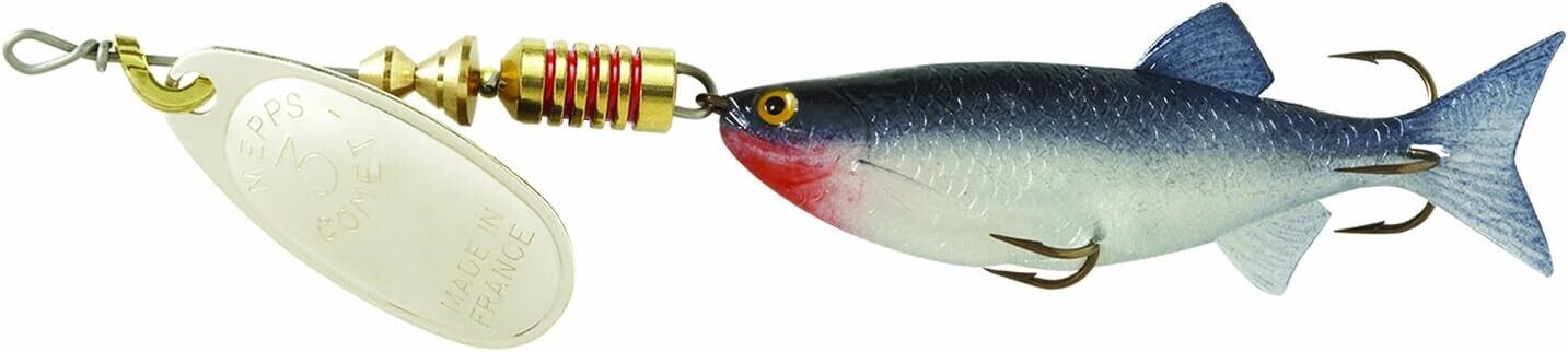 Mepps C4M G Comet Mino In-Line Spinner, 3&quot;, 7/16 oz, Gold Blade