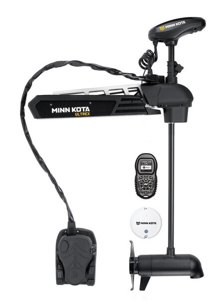 Minn Kota 1368820 Ultrex Foot Control Bow Mount Motor 112 Lb, 36V, Universal Sonar Compatible, i-Pilot, Bluetooth, 45&quot; Shaft