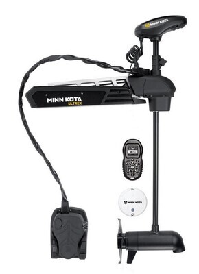 Minn Kota 1368820 Ultrex Foot Control Bow Mount Motor 112 Lb, 36V, Universal Sonar Compatible, i-Pilot, Bluetooth, 45" Shaft
