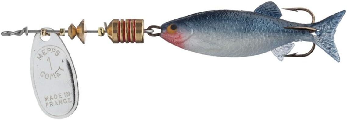 Mepps Comet Mino In-Line Spinner, 2 1/2", 5/16 oz, Silver