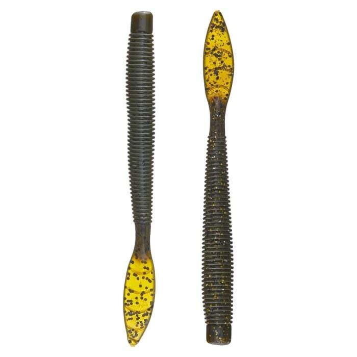 Missile Baits MBQ45-GPF Quiver 4.5 Green Pumpkin Flash