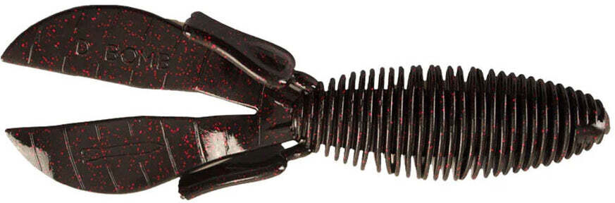 Missile Baits MBDB45B-BLKR D Bomb Creature Bait, 4.5&quot;, Black Red Flake