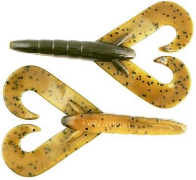 Missile Baits MBTT33-BMC Twin Turbo Twin Tail Bait, 3.3&quot;, Bamer Craw