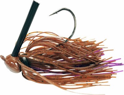 Missile Baits MJHB12-BPP Ike&#39;s Head Banger Jig 1/2oz Brown Purple