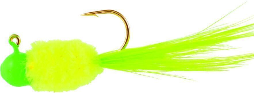 Mr Crappie SD1D-711 Slab Daddy Jig 1/32 oz, Chartreuse/Lime Parrot