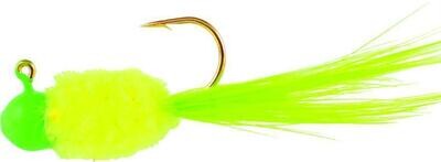 Mr Crappie SD1D-711 Slab Daddy Jig 1/32 oz, Chartreuse/Lime Parrot