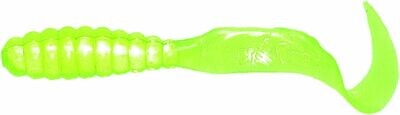 Mr Twister MTSF20-10 Meeny Tail 3" Chartreuse 20Pk