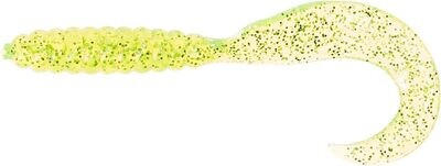 Mr Twister MTSF20-10S Meeny Tail 3" Chartreuse/Silver Flk 20Pk