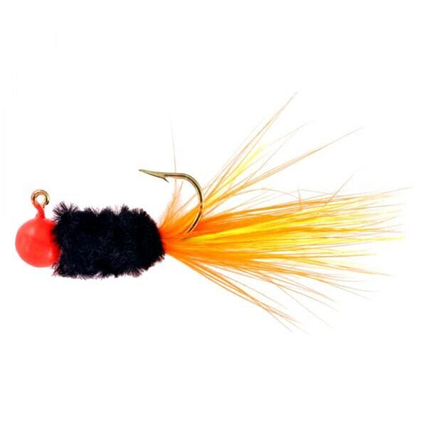 Mr. Crappie SD2D-744 Slab Daddy Jig 1/16 oz, Orange/Black/Lime Orange