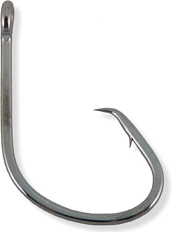 Owner  Mutu Light Circle Hook, Size 2, Light Wire, Black Chrome, 8 per Pack