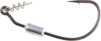 Owner 5132W-013 Twistlock Weighted Bass Hook with Centering-Pin Spring