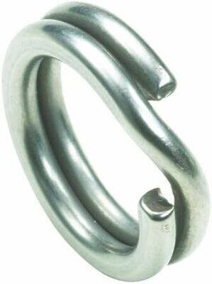 Owner Hyper Wire Split Ring 10Pk Sz5 60Lb Stainless