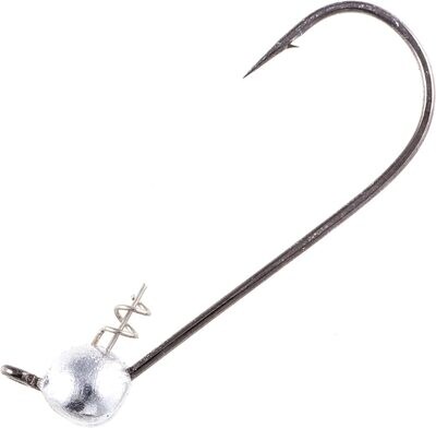Owner Ultrahead Shaky Jighead, 1/16 oz, 4/0 Hook, Black