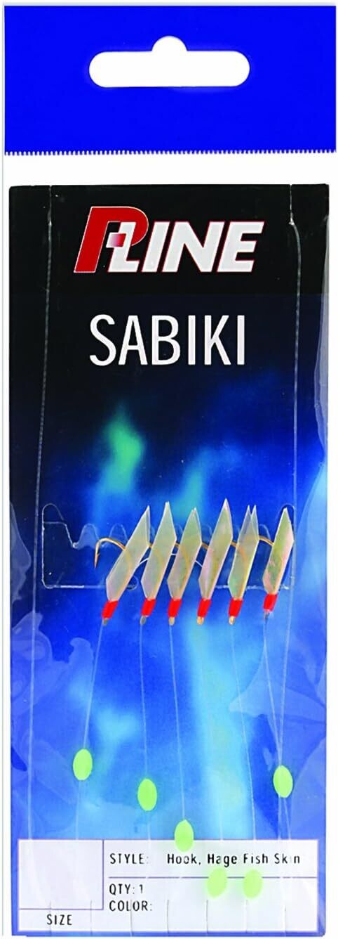 P-Line Red Rubber Sabiki Size 6