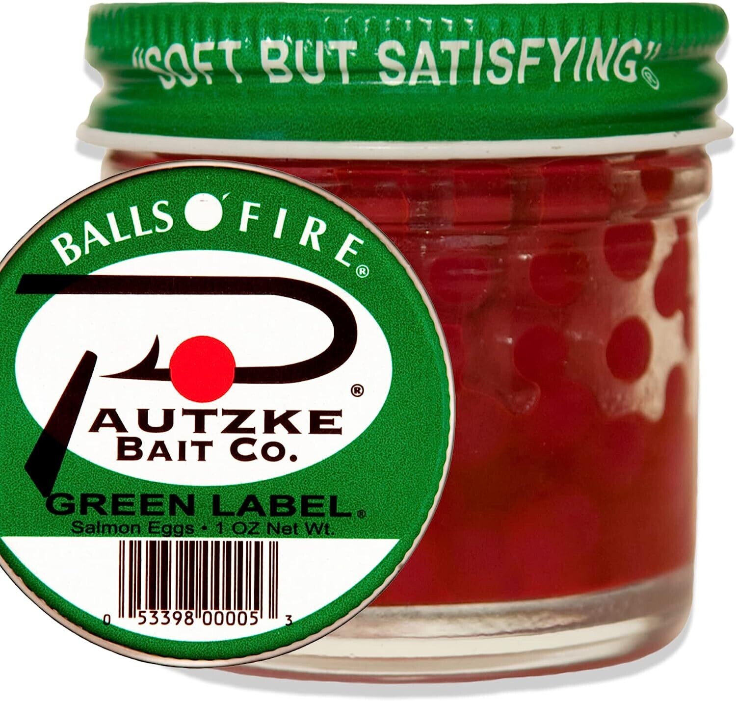 Pautzke Balls o&#39; Fire Salmon Eggs Green 1oz