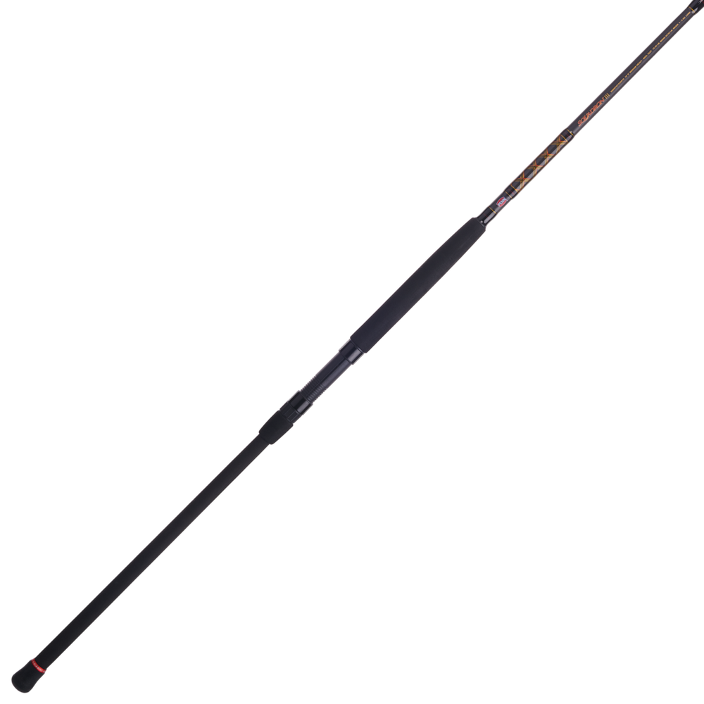 Penn SQDSFIII1220S90 Squadron III Surf Spinning Rod, Graph Comp Blank, Shrink Wrap Handle, SS Guides, 12-20lb Line, 3/4-3oz 9'0"