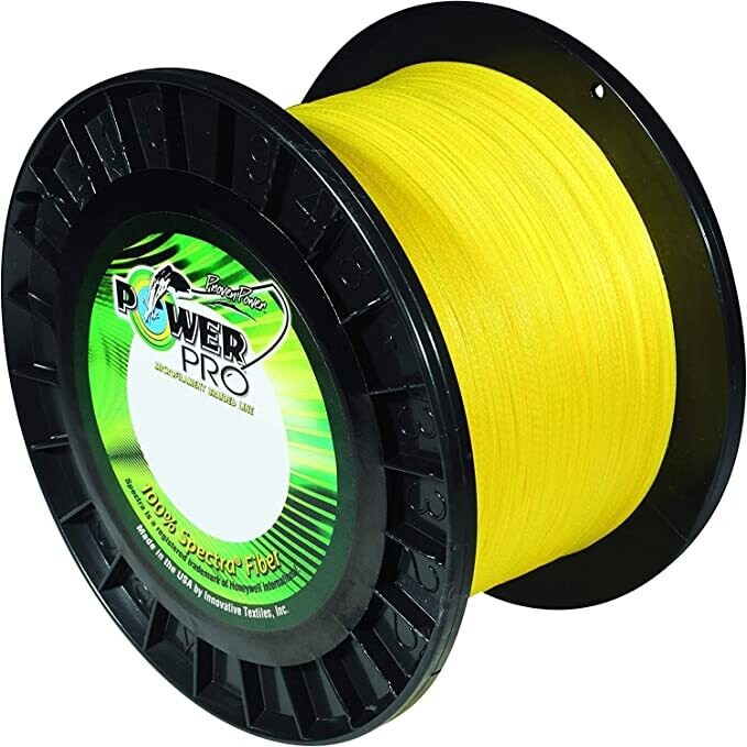 Power Pro  Spectra Braided Fishing Line 50lb 300yd Hi-Vis Yellow 