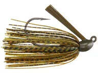 Queen Tungsten Flipping Jig 1/2 oz - Greenpumpkin Green (Grnpkn with green flake)