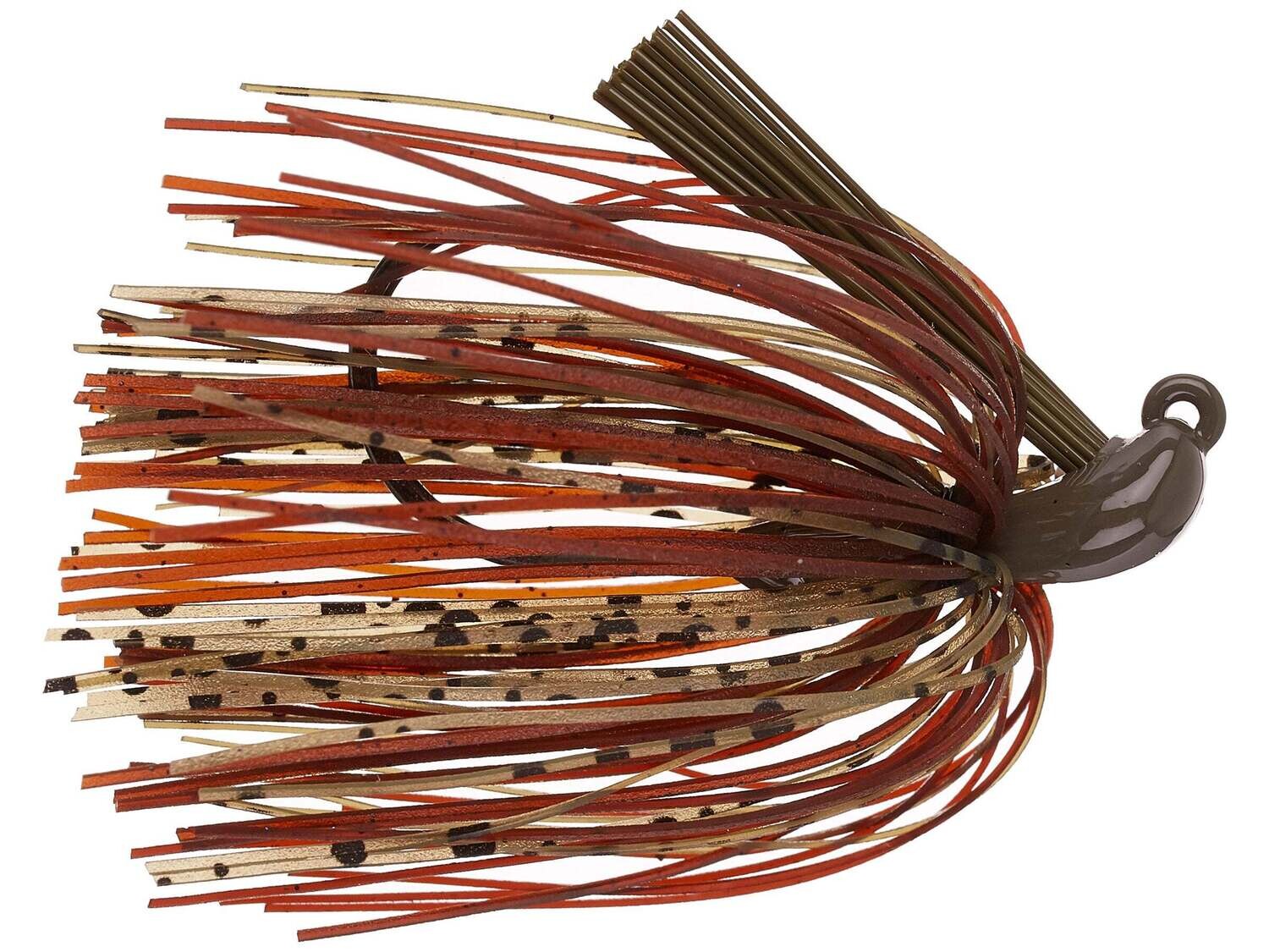 Queen Tungsten Flipping Jig 3/4 oz - KJ&#39;s Camo (Greenpumpkin &amp; Brown)