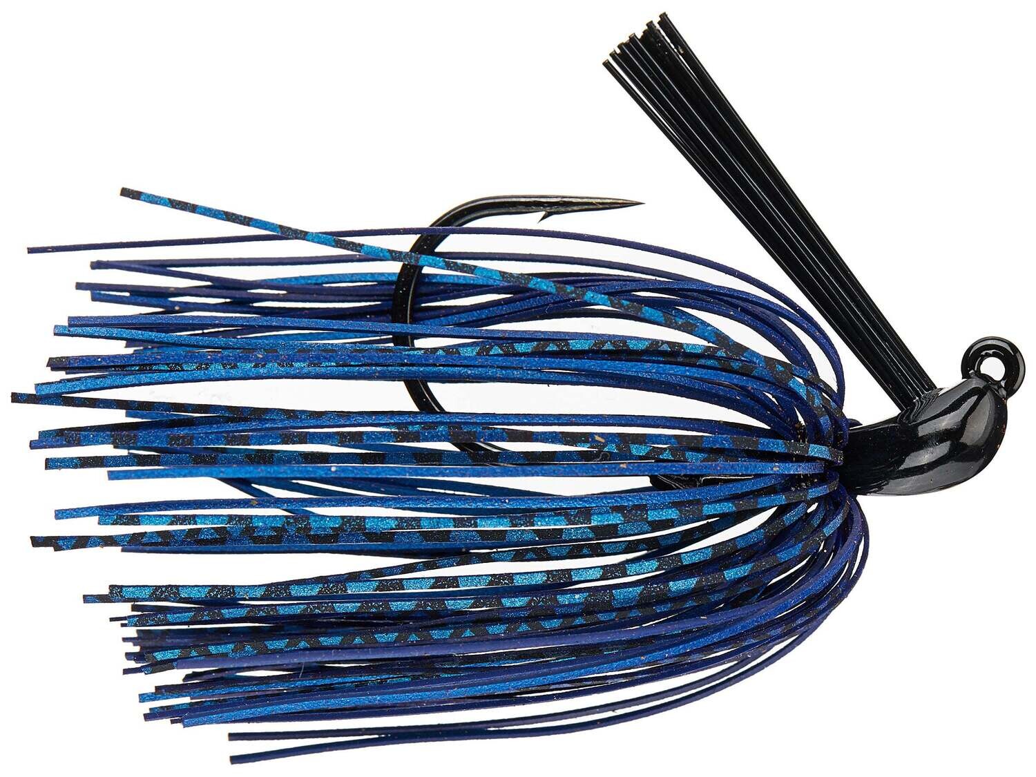 Queen Tungsten Flipping Jig 3/8 oz   Blue Grape (Blue &amp; Purple laminate skirt)