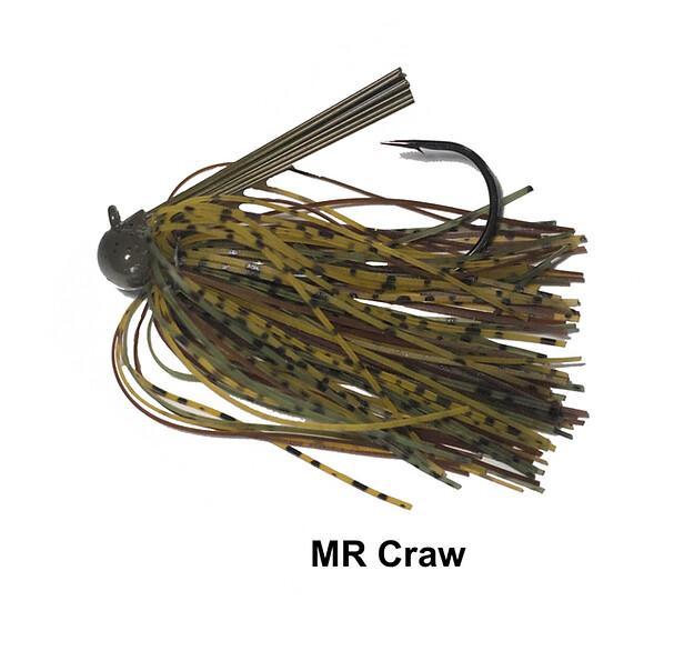 Queen Tungsten Football Jig 1/2 oz MR Craw (Brown, Tan, Grnpkn)