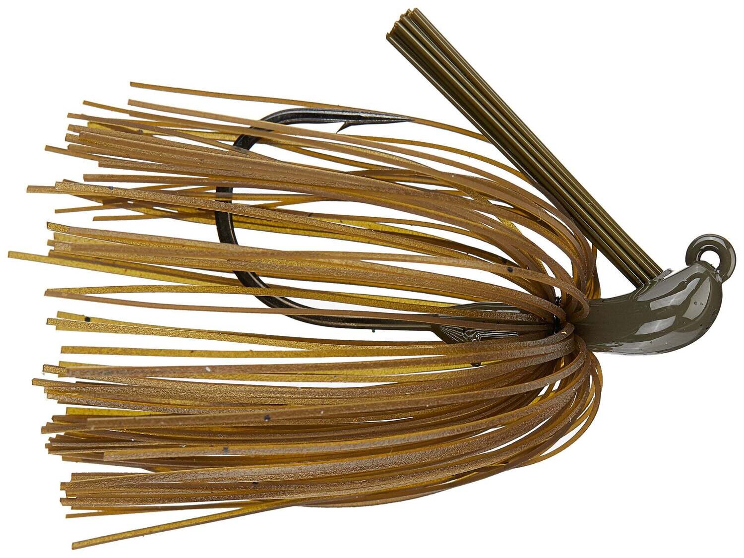 Queen Tungsten Flipping Jig 3/8 oz   Gator Green (Greenpumpkin)