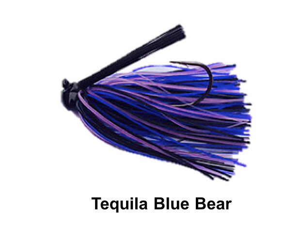 Queen Tungsten Football Jig 3/4 oz  Tequilla Blue (Black, Blue, Purple)