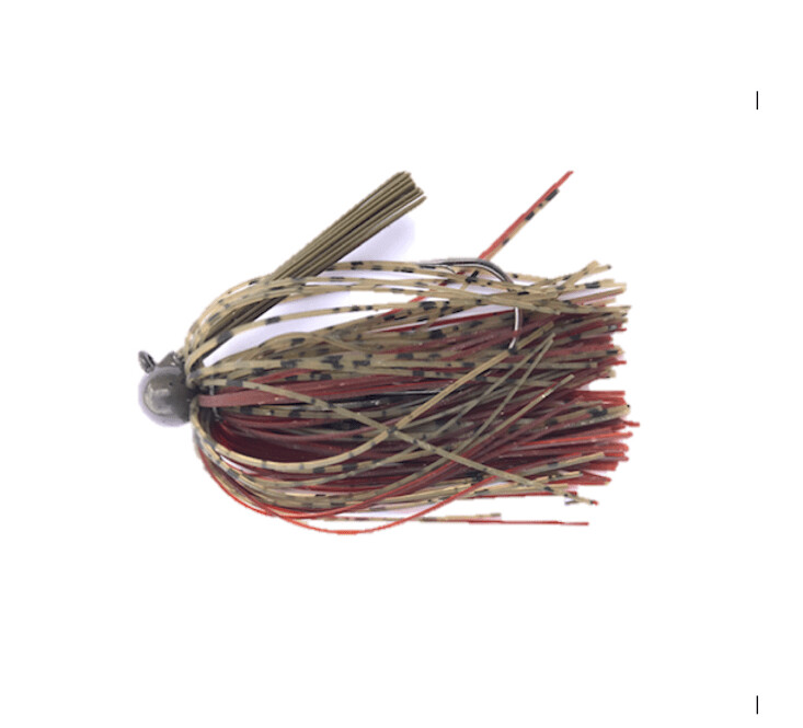 Queen Tungsten Hammerhead Jig 1/2oz - KJ&#39;s Camo (Greenpumpkin &amp; Brown)