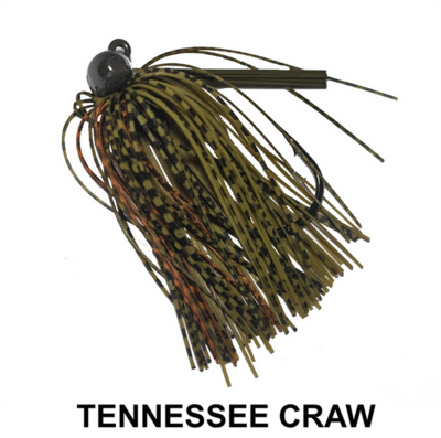 Queen Tungsten Hammerhead Jig 3/4 oz - Tennessee Craw (Greenpumpkin and orange)
