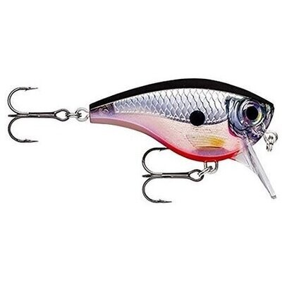 Rapala BX Big Brat 6 Squarebill  6, 2-3/4&quot;, 3/4 Oz., 6&#39; Running Depth, Blue Ghost