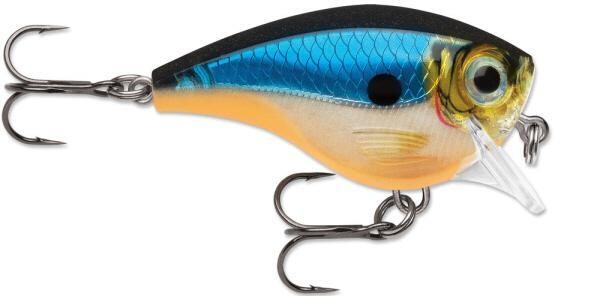 Rapala BX Brat Squarebill Crankbait 6, 2&quot;, 3/8 oz, Blue Ghost