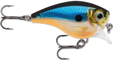 Rapala BX Brat Squarebill Crankbait 6, 2&quot;, 3/8 oz, Blue Ghost