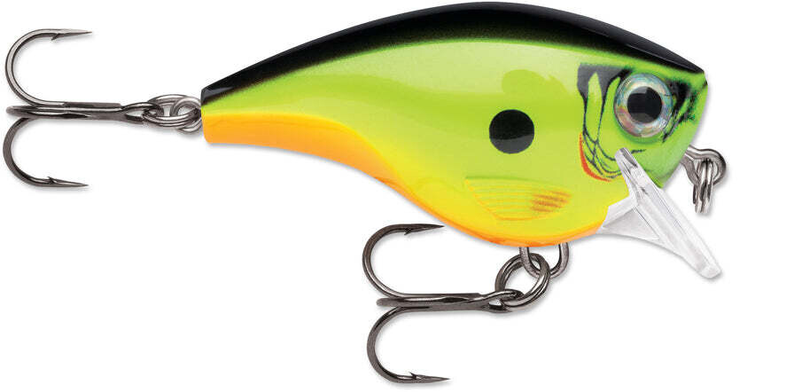 Rapala BX Brat 3 Squarebill  2&quot;, 3/8 Oz. Chartreuse Shad