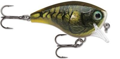 Rapala BX Brat Squarebill Crankbait 6, 2&quot;, 3/8 oz, Mossy