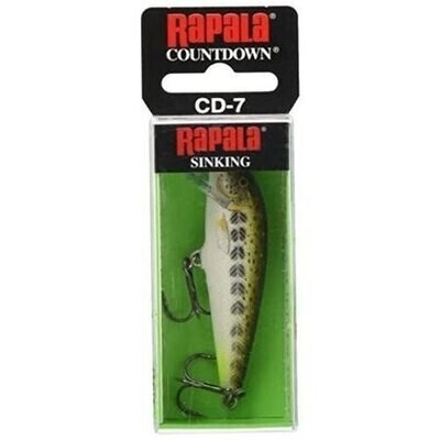 Rapala CD07OGMD CountDown Lure, 2 3/4&quot;, 1/4 oz, Olive Green Muddler