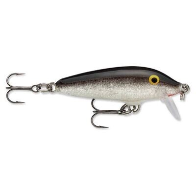 Rapala CD09S CountDown Lure, 3 1/2&quot; 7/16 oz, Silver, Sinking