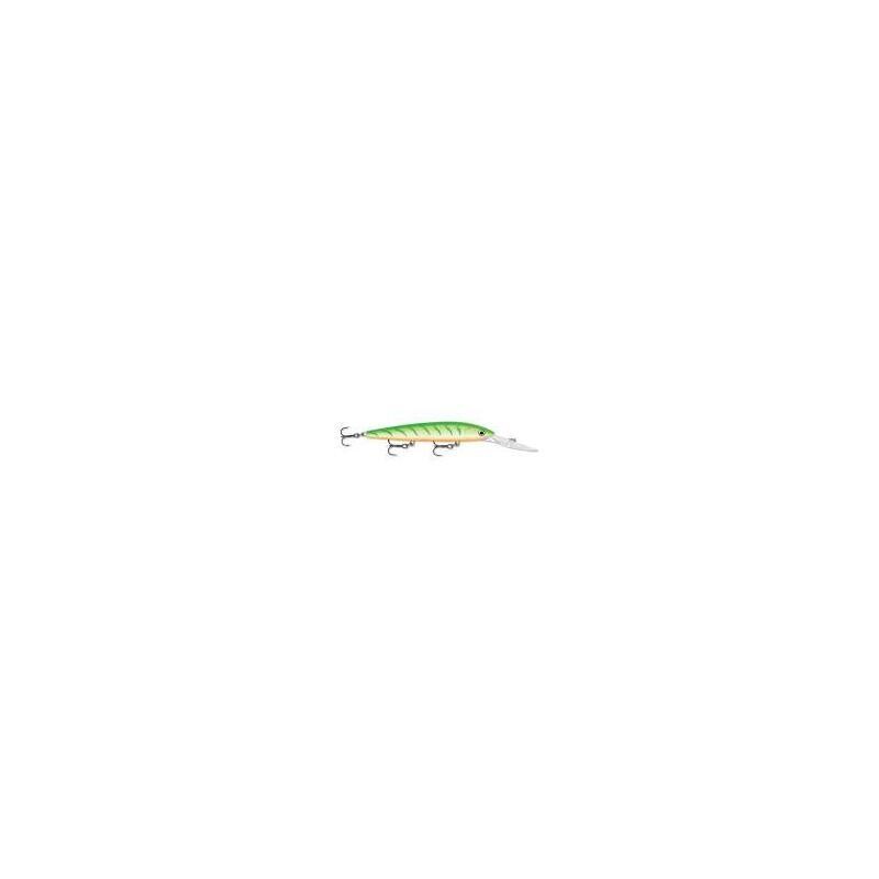 Rapala HJ08GTU Husky Jerk, 3 1/8&quot; 1/4 oz, Green Tiger UV, Suspending
