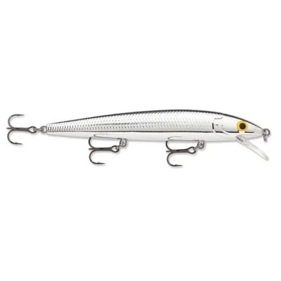 Rapala HJ10PCH Husky Jerk, 4&quot;, 3/8 oz, Pure Chrome, Suspending