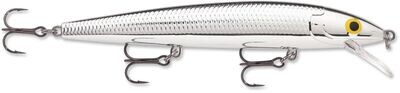 Rapala HJ12PCH Husky Jerk, 4 3/4&quot; 7/16 oz, Pure Chrome, Suspending
