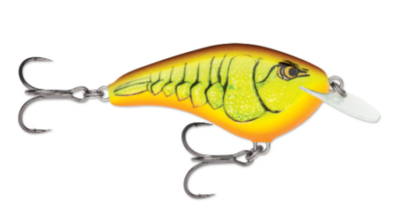 Rapala OGS06MCC OG Slim 6 Floating-Diving, 2-3/4&quot;, 1/2oz, 6ft Mossy Chart Crawdad