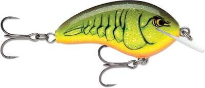 Rapala Ott&#39;s Garage Tiny   Chartreuse Rootbeer Crawdad