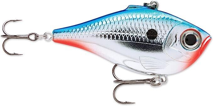 Rapala RPR06CHB Rippin&#39; Rap Lipless Crankbait, 2 1/2&quot;, 1/2 oz, Chrome Blue