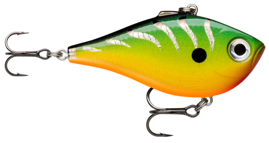 Rapala RPR06FRB Rippin&#39; Rap, Crankbait, Variable Running Depth, 2-1/2&quot;, 1/2 oz, #6 &amp; 8 Hooks, Fruit Bowl