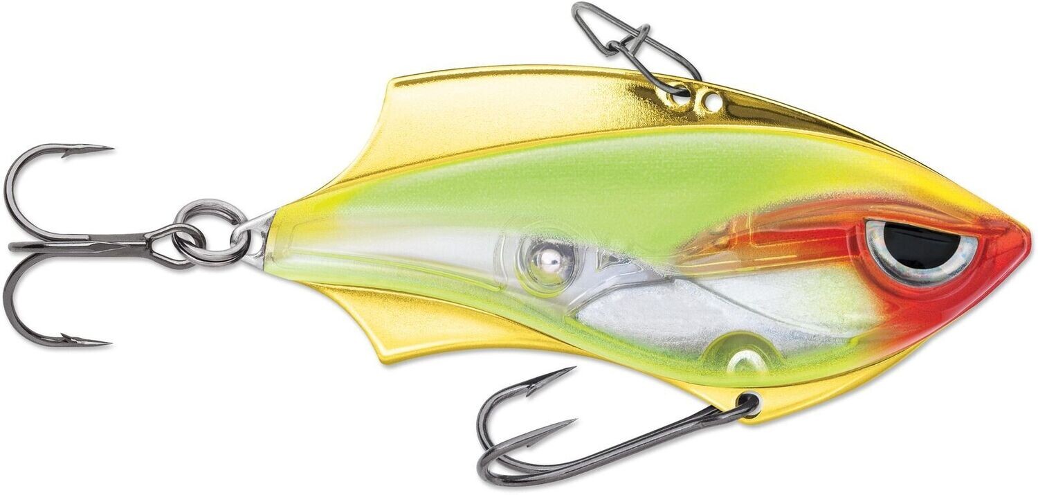 Rapala RVB06CLN Rap-V Blade 6, 2-1/2&quot;, 1/2 Oz, #4 and #6 Hooks, Clown