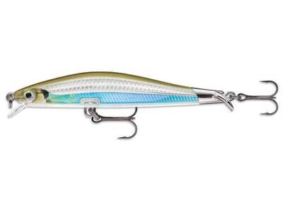 Rapala RipStop 9 Jerkbait, 3-1/2&quot;, 1/4 Oz., 3-4 Ft. Swimming Depth, Moss Back Shiner