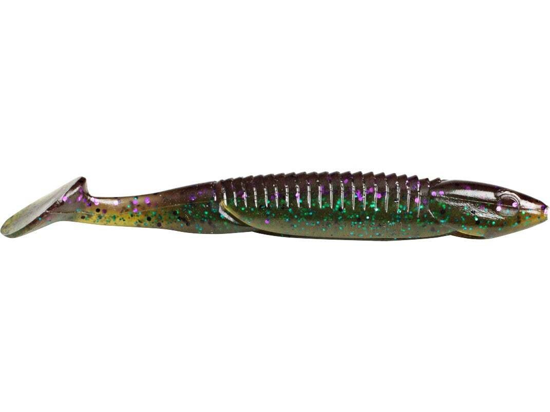Reaction SKD-025 Skinny Dipper Swimbait, 5&quot;, Sprayed Grass, 7/Pack