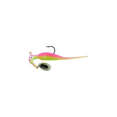 Road Runner SR3-249 Slab Runners w Baby Shad 1/8 #1 Hk Electric Chicken GLO